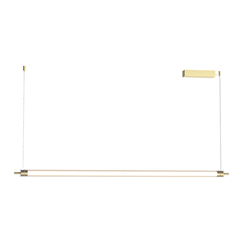 LED Полилей ZAMBELIS 25447 PENDANT LED LINE LIGHT 33W 3000K TRIAC BRUSHED GOLD | Osvetlenieto.bg