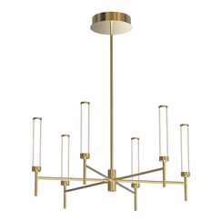 LED Полилей ZAMBELIS 25449 PENDANT LED LIGHT 46W 3000K TRIAC BRUSHED GOLD | Osvetlenieto.bg