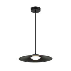 LED Полилей ZAMBELIS 22130 PENDANT LED LIGHT 12W 3000K BLACK | Osvetlenieto.bg