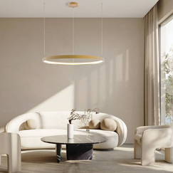 LED Полилей ZAMBELIS 23034 PENDANT LED LIGHT 45W 3000K ALUMINIUM GOLD | Osvetlenieto.bg