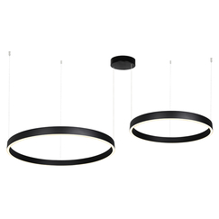 LED Полилей ZAMBELIS 25372 PENDANT LED LIGHT UP-DOWN 118W 3000K BLACK ALUMINIUM - ACRYLIC | Osvetlenieto.bg