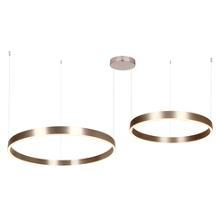 LED Полилей ZAMBELIS 25374 PENDANT LED LIGHT UP-DOWN 118W 3000K ELECTROPLATE BRUSHED COFFEE ALUMINIUM - ACRYLIC | Osvetlenieto.bg