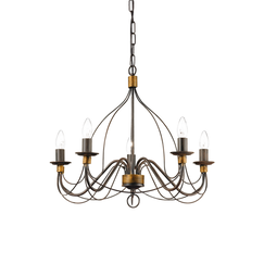 Полилей CORTE SP5 RUGGINE 057187 Ideal Lux 5xE14 | Osvetlenieto.bg