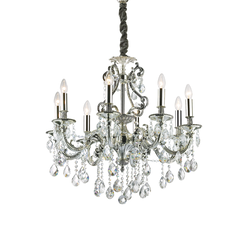 Полилей GIOCONDA SP8 ARGENTO 044934 Ideal Lux 8xE14 | Osvetlenieto.bg