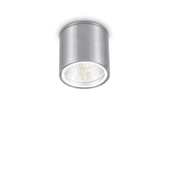 Външен плафон GUN PL1 ALLUMINIO 092324 Ideal Lux 1xGU10 IP44 | Osvetlenieto.bg
