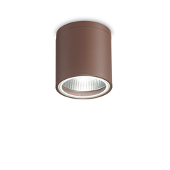 Външен плафон GUN PL1 COFFEE 163666 Ideal Lux 1xGU10 IP55 | Osvetlenieto.bg