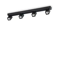 Спот RUDY PL4 SQUARE NERO 321523 Ideal Lux 4xGU10 | Osvetlenieto.bg