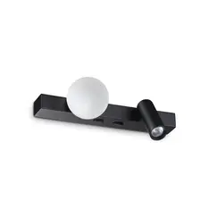 LED Аплик BINOMIO LED AP NERO 336664 Ideal Lux | Osvetlenieto.bg
