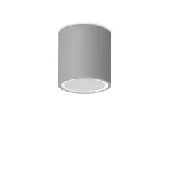 Външен плафон TECHO PL1 D09 ROUND GRIGIO 342726 Ideal Lux 1xGU10 IP54 | Osvetlenieto.bg