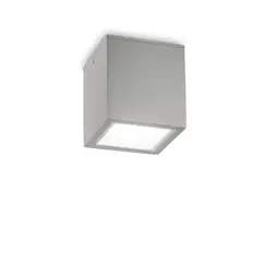 Външен плафон TECHO PL1 D15 SQUARE GRIGIO 326887 Ideal Lux 1xGU10 IP54 | Osvetlenieto.bg