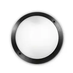 Фасаден аплик POLAR-1 AP1 ROUND NERO 096674 Ideal Lux 1xE27 IP66 | Osvetlenieto.bg