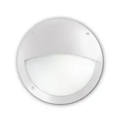 Фасаден аплик POLAR-2 AP1 ROUND BIANCO 096681 Ideal Lux 1xE27 IP66 | Osvetlenieto.bg