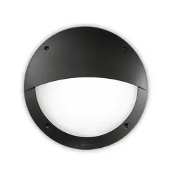 Фасаден аплик POLAR-2 AP1 ROUND NERO 096698 Ideal Lux 1xE27 IP66 | Osvetlenieto.bg