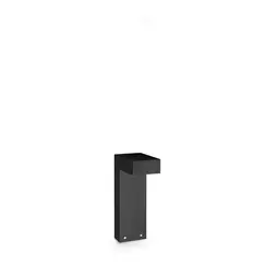Градинска лампа SIRIO PT1 H30 NERO 369914 Ideal Lux 1xGX53 IP65 | Osvetlenieto.bg