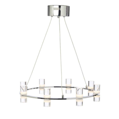 LED модерен полилей IONIAN JNDP32LED52CH Aca Lighting 32W 3000K 2880lm | Osvetlenieto.bg