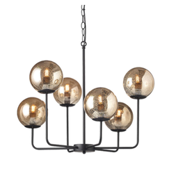 Винтидж полилей DELOS OD905806PAM Aca Lighting 6xE14 | Osvetlenieto.bg