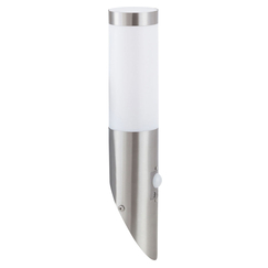 Фасаден аплик със сензор за движение Inox torch 8266 Rabalux 1xE27 | Osvetlenieto.bg
