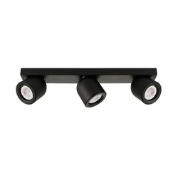 Черен троен спот Nuora SPL-2855-3B-BL 3xGU10 Italux | Osvetlenieto.bg