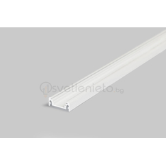Бял LED профил SURFACE10 BC/UX 2000 за открит монтаж | Osvetlenieto.bg