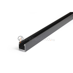 Черен LED профил LINEA20 EF/TY 2000 открит монтаж | Osvetlenieto.bg