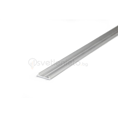 LED профил за открит монтаж суров алуминий FIX12 2000 | Osvetlenieto.bg