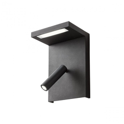 LED Аплик AGOS 01-1500 Redo 1x6W+1x3W 3000K BLACK | Osvetlenieto.bg