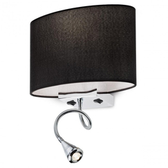 Аплик ENJOY 01-679 BK Redo 1X42W E27 + LED 1X1W 3000k | Osvetlenieto.bg