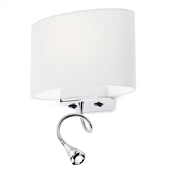 Аплик ENJOY 01-679 WH Redo 1X42W E27 + LED 1X1W 3000K | Osvetlenieto.bg