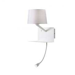 LED Аплик TOMO 01-1807 Redo 1X42W E27 + LED 1X3W WH | Osvetlenieto.bg