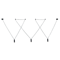 Полилей TERES YL22P3BK Aca Lighting 3xG9 | Osvetlenieto.bg