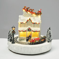 Коледна декорация SANTA ON THE ROOF X0306 Aca Lighting | Osvetlenieto.bg