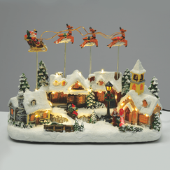 Коледна декорация SANTA RIDE SLEIGH X0307 Aca Lighting | Osvetlenieto.bg