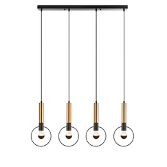 Полилей MIRACOLO HL39974P94BB Aca Lighting 4xE27 | Osvetlenieto.bg
