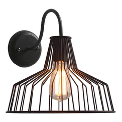 Аплик HADES KS1525W1BK Aca Lighting 1xE27 | Osvetlenieto.bg