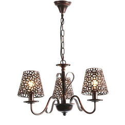 Полилей EDAM EG169753PBC Aca Lighting 3xE14 | Osvetlenieto.bg