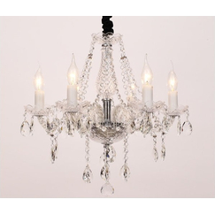 Полилей GLADIOLO BLK80416PCC Aca Lighting 6xE14 | Osvetlenieto.bg