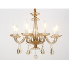 Полилей LOMPELIA BLK80388PCMG Aca Lighting 8xE14 | Osvetlenieto.bg