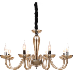 Полилей LUNARIA BLK82188PCNC Aca Lighting 8xE14 | Osvetlenieto.bg