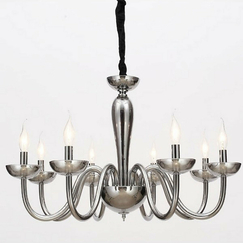 Полилей LUNARIA BLK82188PSGC Aca Lighting 8xE14 | Osvetlenieto.bg