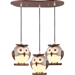 Детски полилей KOKKA ZN160203PBR Aca Lighting 3xE14 | Osvetlenieto.bg