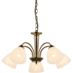 Полилей BYRON DLX7395BR Aca Lighting 5xE14 | Osvetlenieto.bg