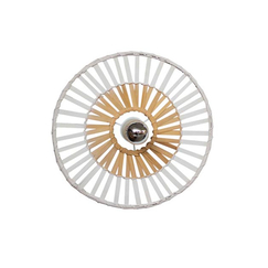 Аплик ZAMBELIS 19251 CEILING LIGHT WHITE BAMBOO 1xE7 | Osvetlenieto.bg