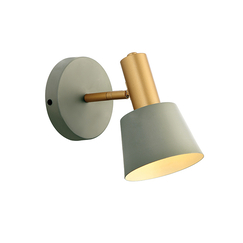 Аплик ZAMBELIS 20219 WALL LAMP IRON GREY- GREEN - GOLD 1xE14 | Osvetlenieto.bg