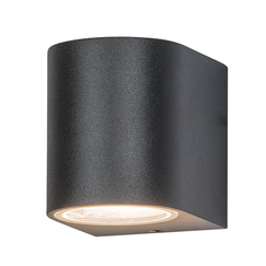 Фасаден аплик ZAMBELIS E121 OUTDOOR SCONCE ALUMINIUM GLASS DIFFUSER GRAPHITE 1xGU10 | Osvetlenieto.bg