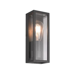 Фасаден аплик ZAMBELIS E201 OUTDOOR SCONCE BLACK 1XE27 | Osvetlenieto.bg