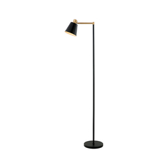 Лампион ZAMBELIS 20216 FLOOR LAMP IRON BLACK -GOLD CLASS ON/OFF SWITCH 1xE27 | Osvetlenieto.bg