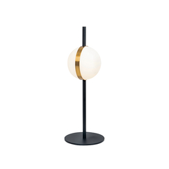 LED Настолна лампа ZAMBELIS 2004 TABLE LIGHT ALUMINIUM-METAL-ACRYLIC BLACK&GOLD 8W 3000K | Osvetlenieto.bg