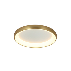 LED Плафон ZAMBELIS 2050 CEILING LIGHT ALUMINUM & ACRYLIC BRUSHED GOLD MATT 50W 3000K | Osvetlenieto.bg