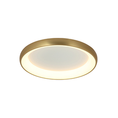 LED Плафон ZAMBELIS 2058 CEILING LIGHT ALUMINIUM & ACRYLIC BRUSHED GOLD MATT 60W 3000K | Osvetlenieto.bg