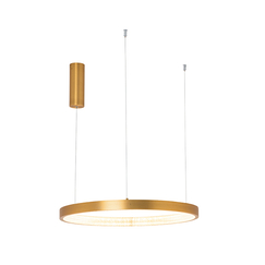 LED Полилей ZAMBELIS 2006 PENDANT LIGHT ALUMINIUM-ACRYLIC BRUSHED GOLD MATT 36W 3000K | Osvetlenieto.bg